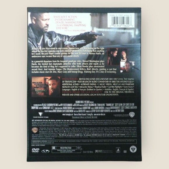 Training Day DVD Movie Starring Denzel Washington and Ethan Hawke - Picture 2 of 2